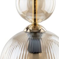 Hängelampe Glas in Bernstein Ø15 cm E14 stilvoll