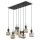 Hängelampe Grün Cognac Glas L:95 cm E14 8-flammig