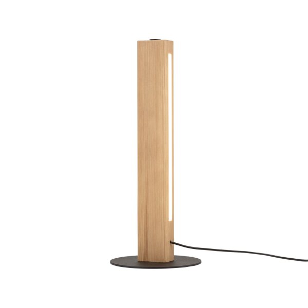 LED Tischleuchte Holz 41,5 cm 3000 K Schwarz Kiefer