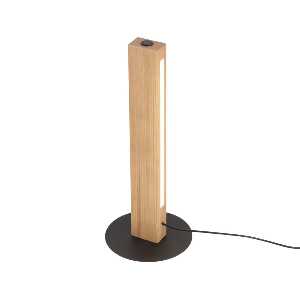 LED Tischleuchte Holz 41,5 cm 3000 K Schwarz Kiefer