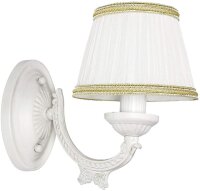 Applique Shabby Blanc Tissu Classique E14 SOFIA
