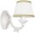 Applique Shabby Blanc Tissu Classique E14 SOFIA