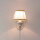 Applique Shabby Blanc Tissu Classique E14 SOFIA