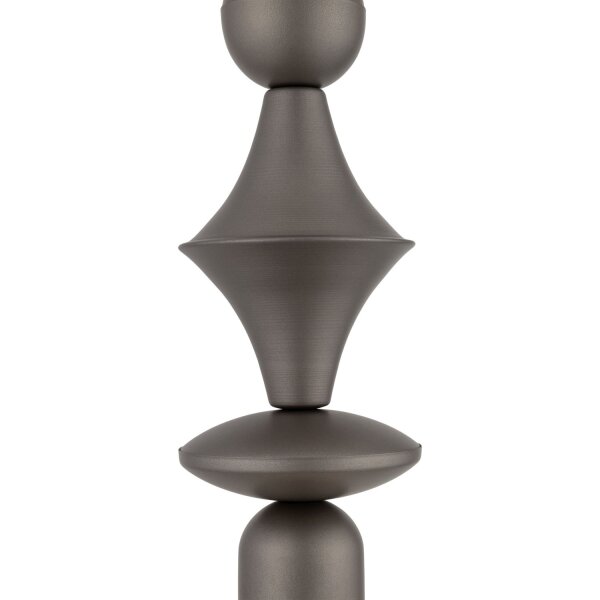 Dekorative Hängelampe Graphit B:10 cm E27 Stahl Modern