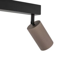 Deckenstrahler Braun Schwarz Metall 44 cm GU10 2-flmg