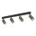 Deckenspot Braun Schwarz Metall 88 cm GU10 4-flmg