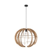 Pendelleuchte Holz Natur Frame E27 B:63 cm wohnlich