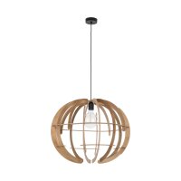 Pendelleuchte Holz Natur Frame E27 B:63 cm wohnlich