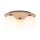 Deckenleuchte Glas blendarm Beige L:42 cm E14 3-flammig