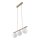 Pendelleuchte Beige 3-flmg65 cm Metall E14 Glas Weiß