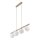 Hängelampe Beige 4-flammig 95 cm Metall E14 Glas Weiß
