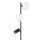 Stehlampe Schwarz 152 cm GU10 G9 Metall Glas flexibel