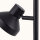 Stehleuchte Schwarz schwenkbar GU10 2-flammig H:138 cm