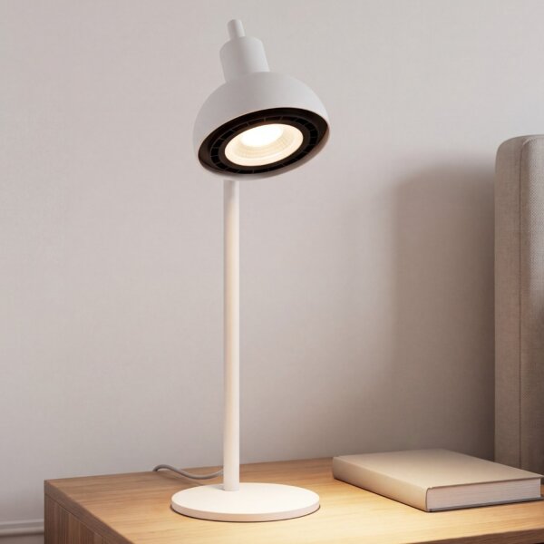Schreibtischlampe Modern Weiß GU10 schwenkbar 46,7 cm