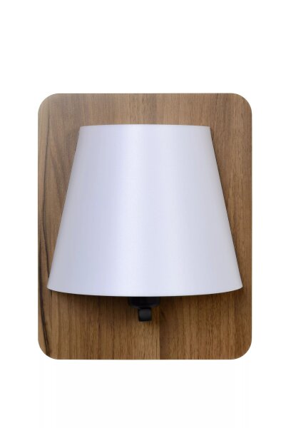 Wandlampe Holz Natur blendarm E14 25 cm Skandinavisch