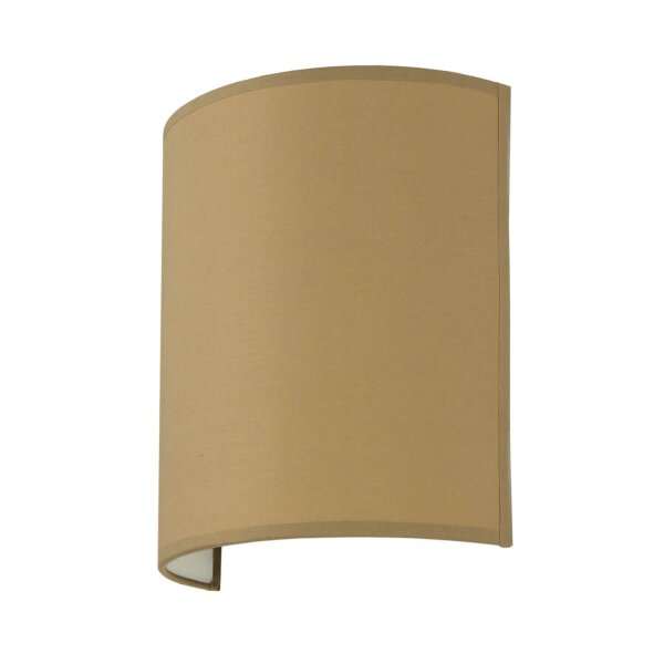 Wandleuchte Stoff Kaffeebraun E27 Up Down ALICE