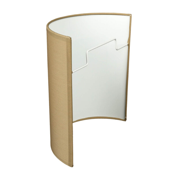Wandleuchte Stoff Kaffeebraun E27 Up Down ALICE