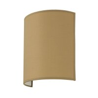 Wandleuchte Stoff Kaffeebraun E27 Up Down ALICE