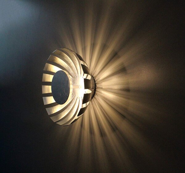 Plafonnier LED argent 1100lm rond 26cm FLARE