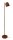 Lampadaire brun m&eacute;tal 160cm r&eacute;tro E27 salon