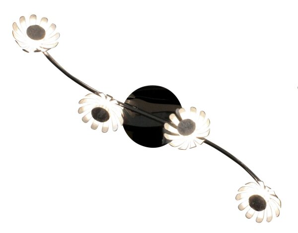 LED Spot en métal argenté allongé 3000K 1200lm