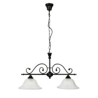 Lampe à 2 flammes suspendue DOROTHEA style campagnard