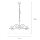 Lampe à 2 flammes suspendue DOROTHEA style campagnard