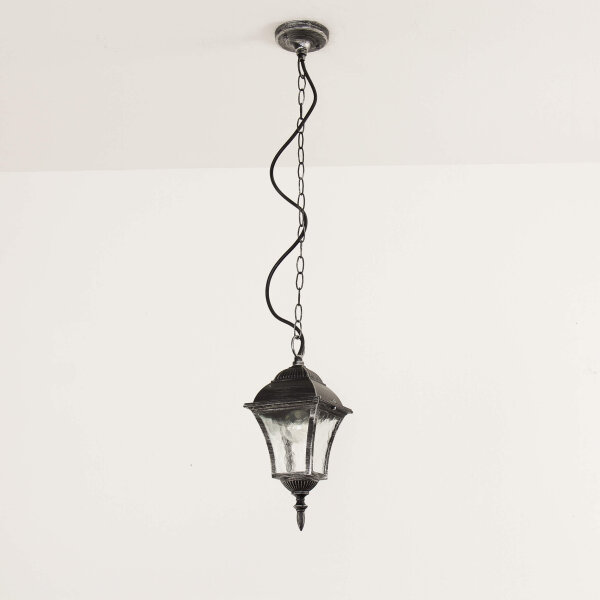 Suspension dextérieur Argent antique résistant à la pluie TOSCANA