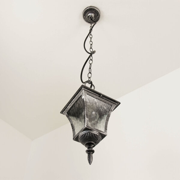 Suspension dextérieur Argent antique résistant à la pluie TOSCANA
