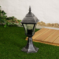 Luminaire dallée antique jardin TOSCANA argent...