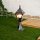 Luminaire dallée antique jardin TOSCANA argent résistant à la pluie