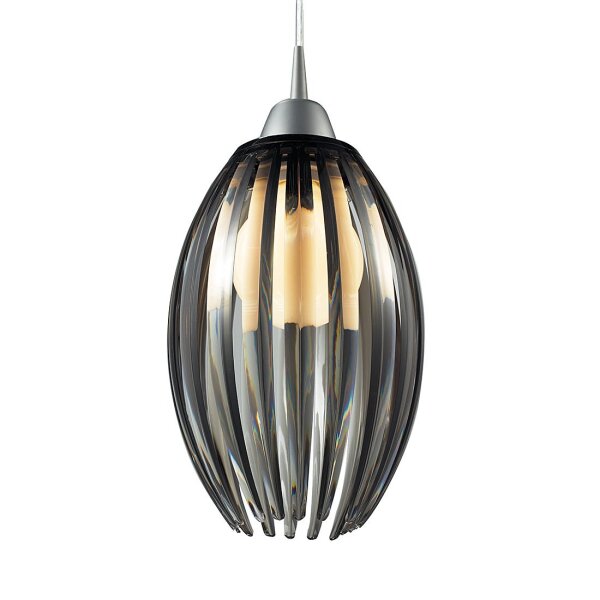 Schwarze Hängeleuchte Design Schirm Esstisch