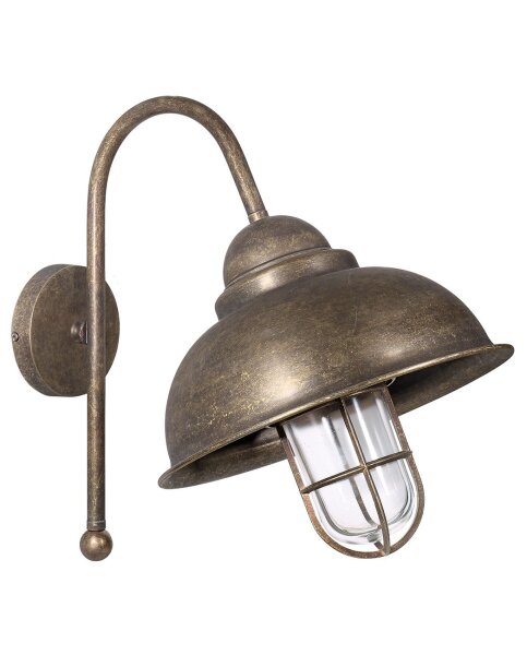 Außenwandleuchte Maritim aus Messing IP44 in Bronze