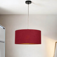 Suspension Tissu &Oslash;40cm Rouge Or R&eacute;tro Table...