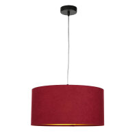 Suspension Tissu Ø40cm Rouge Or Rétro Table...