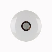 LED Deckenleuchte Metall Weiß Ø30 cm Kunststoff
