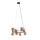 Pendelleuchte Glas Bernstein 62 cm G9 Stahl Rondell