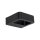 LED Wandleuchte skandinavisch Glas Schwarz H:5,5 cm