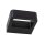 LED Wandleuchte skandinavisch Glas Schwarz H:5,5 cm