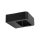 LED Wandleuchte skandinavisch Glas Schwarz H:5,5 cm