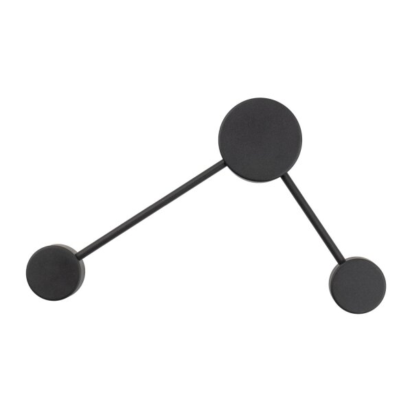 Wandleuchte Schwarz B:52 cm GX53 modern Stahl 2-flammig