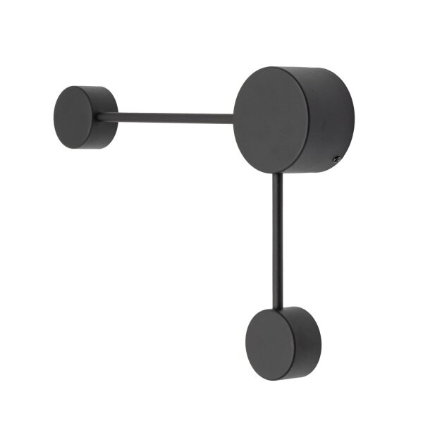 Wandleuchte Schwarz B:52 cm GX53 modern Stahl 2-flammig