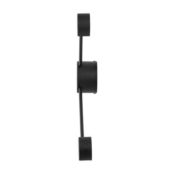 Wandleuchte Schwarz B:52 cm GX53 modern Stahl 2-flammig