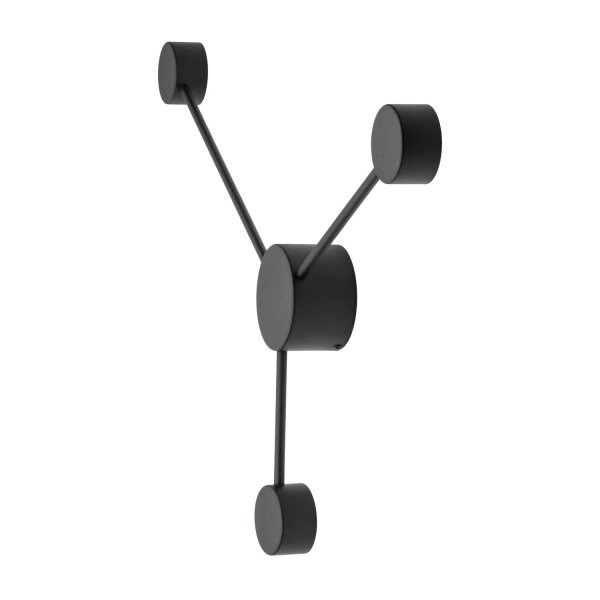 Wandleuchte Schwarz GX53 B:82 cm skandinavisch Stahl