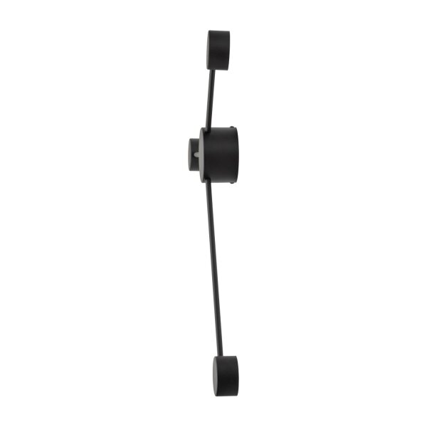 Wandleuchte Schwarz GX53 B:82 cm skandinavisch Stahl