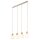 Pendelleuchte Weiß skandinavisch 80 cm Metall E14 Holz
