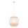 Pendelleuchte elegant Stoff Weiß B:38 cm E27 blendarm