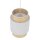 Pendelleuchte Stoff modern B:20 cm Weiß E27 Stahl Gold