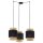 Pendelleuchte Stoff Schwarz E27 B:70 cm zeitlos Spider