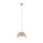 Pendelleuchte Beige skandinavisch B:27 cm Glas E27
